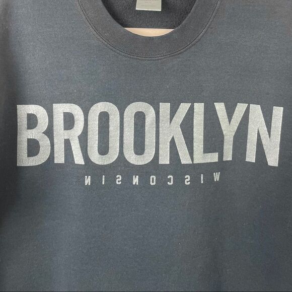 𝅺ARITZIA La Notte Black Tommaso Brooklyn Crewneck Sweatshirt Size M/L - Picture 5 of 8